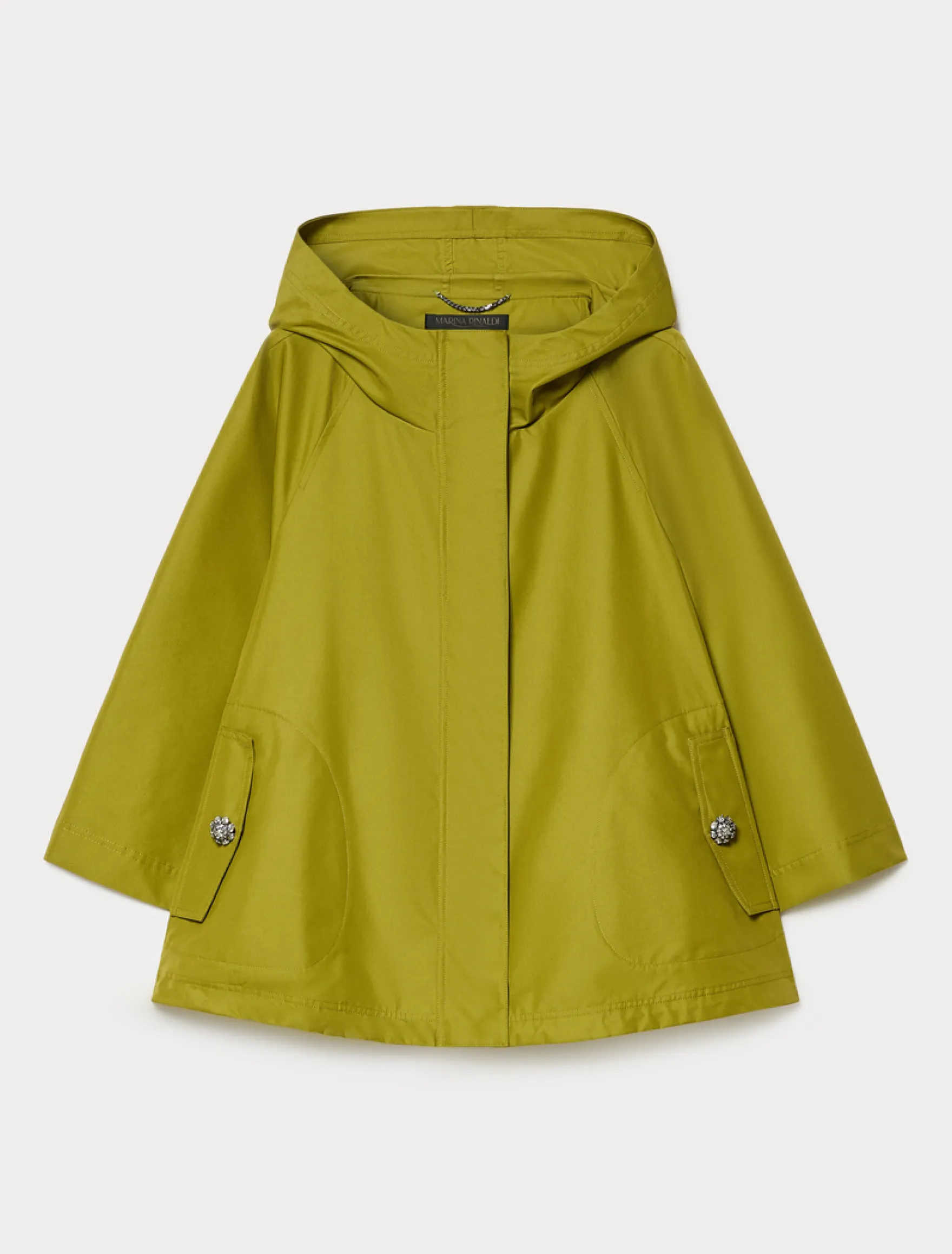 Impermeabile in twill di misto cotone - VERDE OLIVA