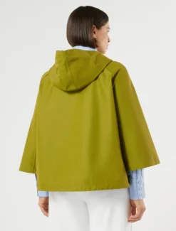 Impermeabile in twill di misto cotone - VERDE OLIVA