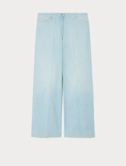 Jeans in cotone tencel - AZZURRO