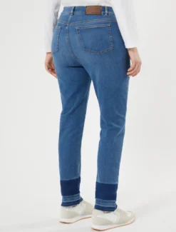 Jeans in denim di cotone - BLU