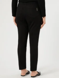 Jeans leggings fit in jersey denim - NERO