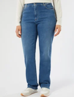 Jeans regular in denim di cotone - BLU