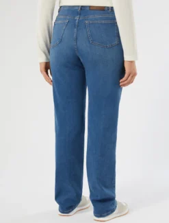 Jeans regular in denim di cotone - BLU