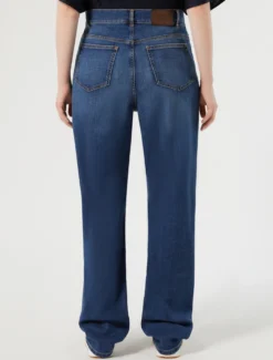 Jeans regular in denim di cotone - BLU