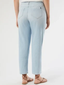 Jeans slim fit in cotone tencel - AZZURRO