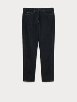 Jeans slim in denim di cotone - BLU NOTTE