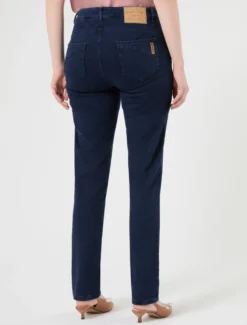 Jeans Wonder fit in denim compatto - BLU NOTTE