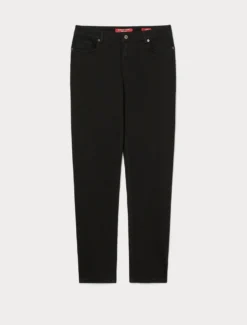 Jeans Wonder fit in denim compatto - NERO