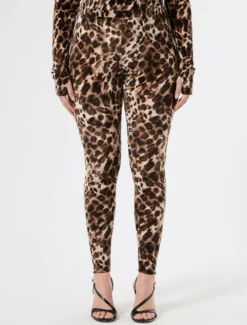 Leggings in tulle - CACAO