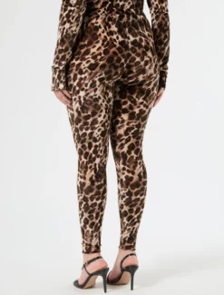 Leggings in tulle - CACAO
