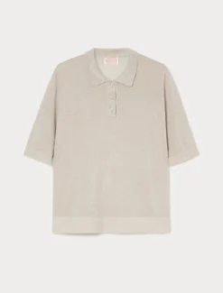 Maglia a polo in viscosa - GHIACCIO