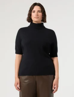 Maglia dolcevita in cachemire - BLU NOTTE