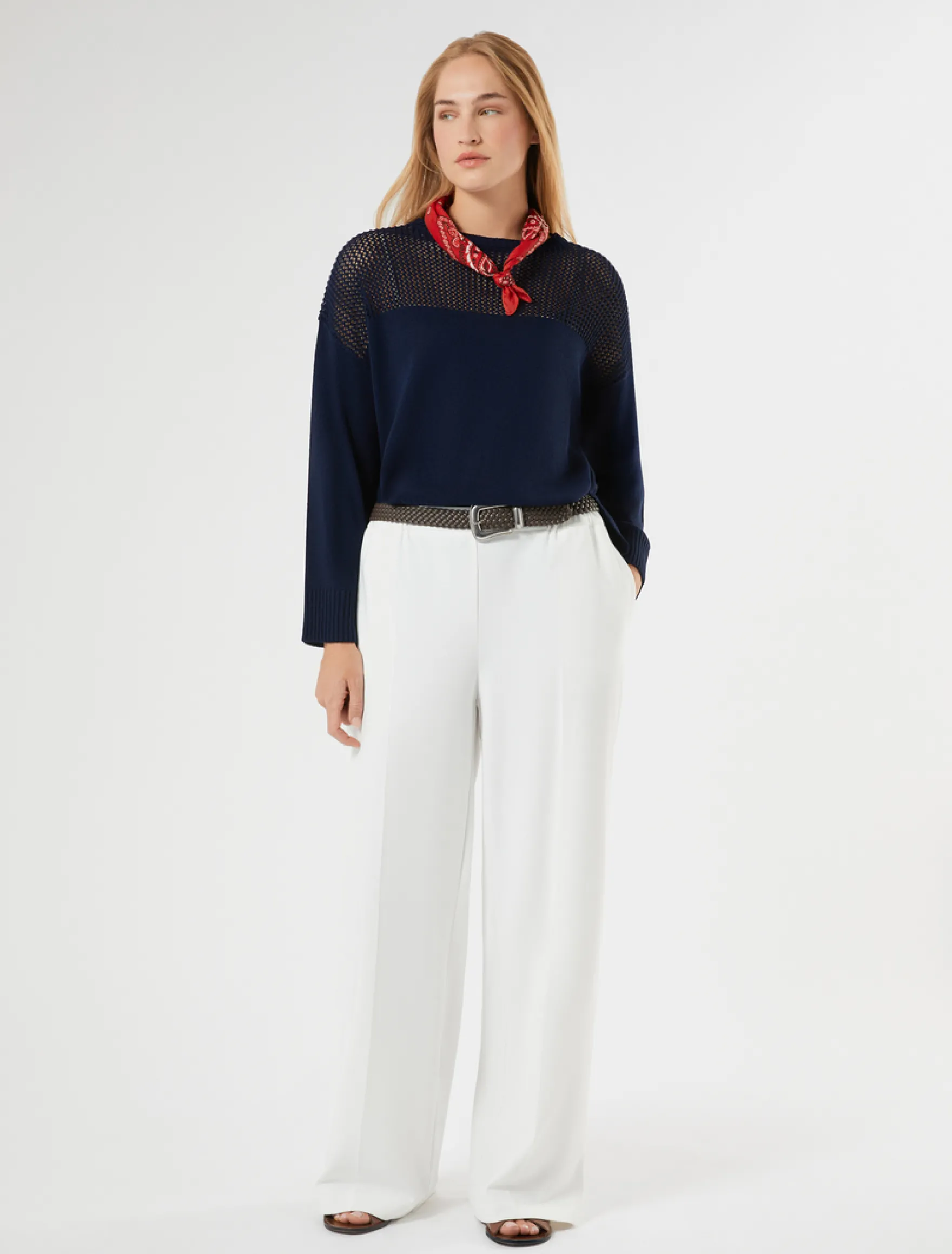 Maglia in cordonetto - BLU NOTTE
