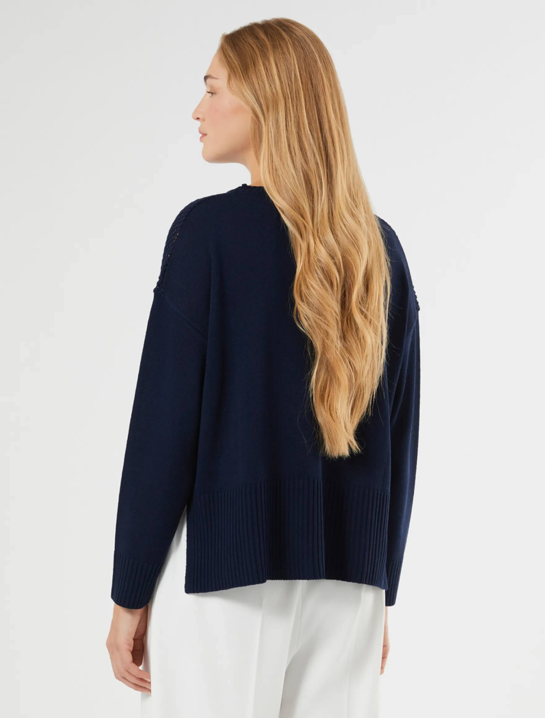 Maglia in cordonetto - BLU NOTTE