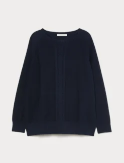 Maglia in cordonetto di cotone - BLU