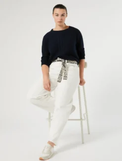 Maglia in cordonetto di cotone - BLU