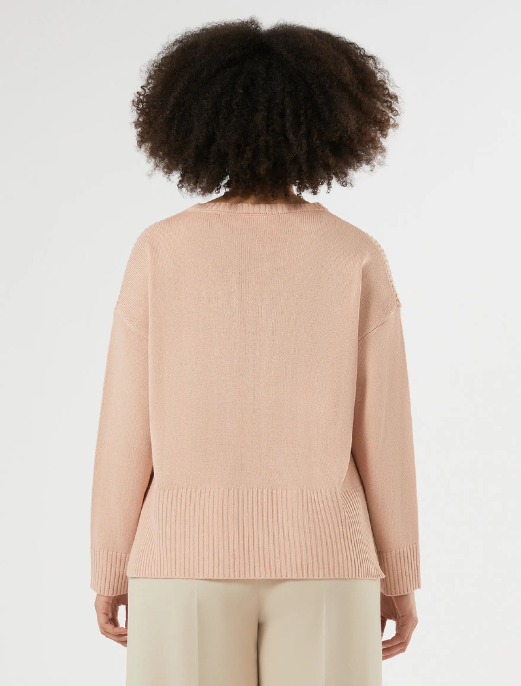 Maglia in cordonetto - ROSA ANTICO