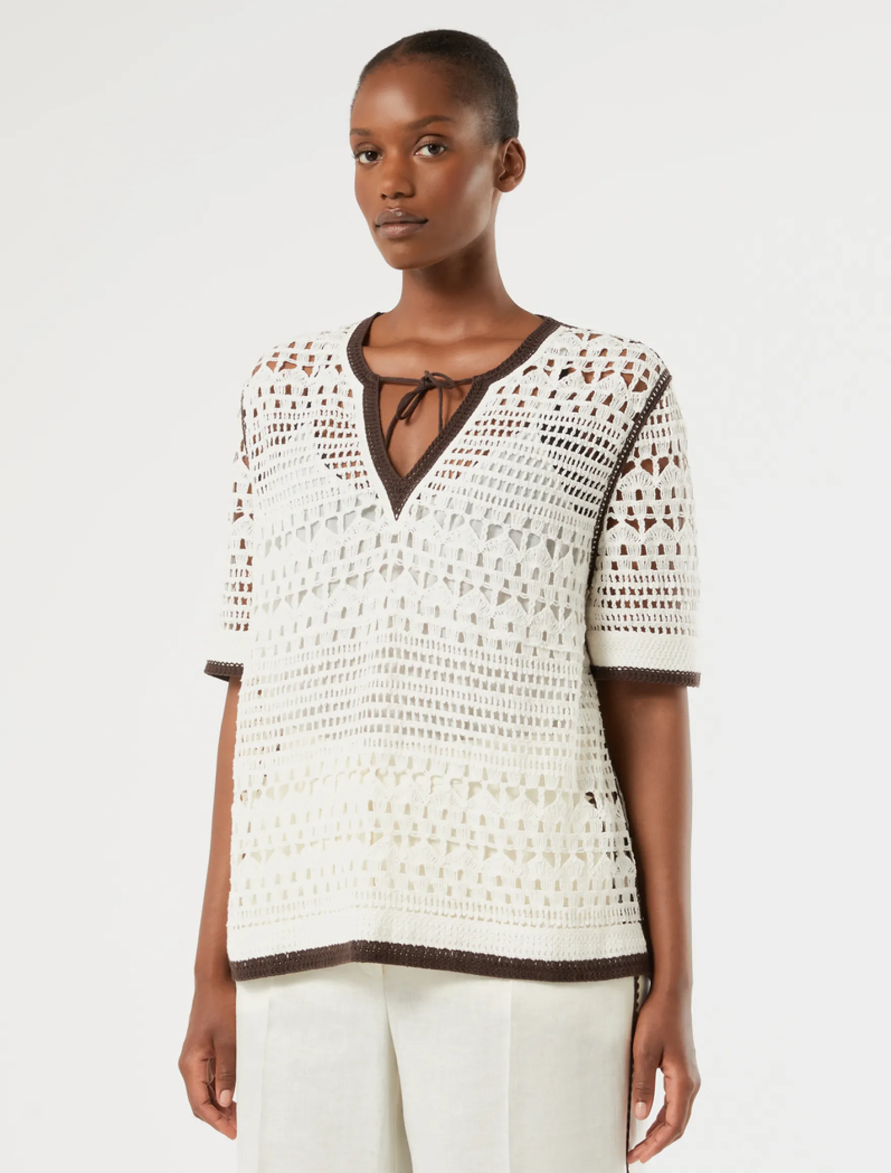 Maglia in cotone - AVORIO