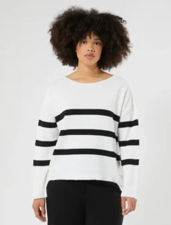 Maglia in cotone crêpe - BIANCO