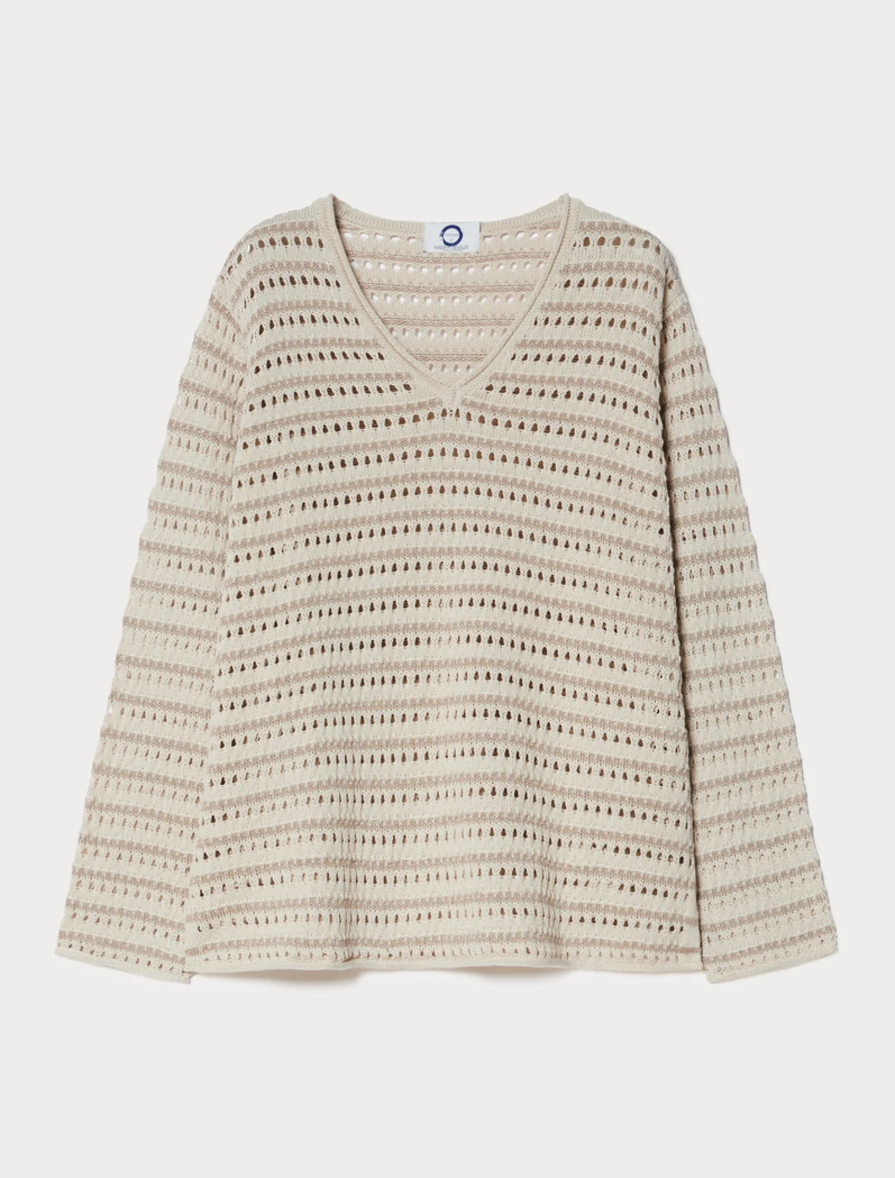Maglia in cotone lurex - ECRU