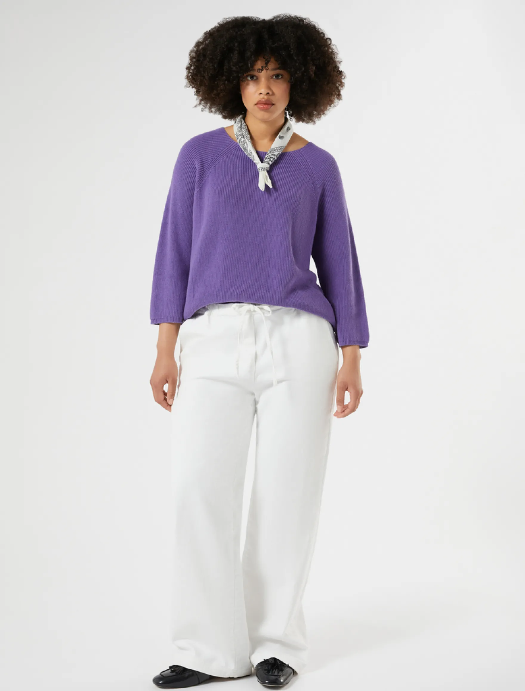 Maglia in cotone - VIOLA