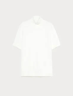 Maglia in filato di misto cotone - BIANCO