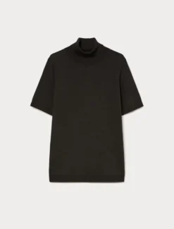 Maglia in filato di misto cotone - NERO