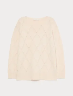 Maglia in lana e cachemire - BIANCO AVORIO