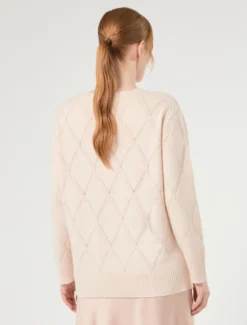 Maglia in lana e cachemire - BIANCO AVORIO