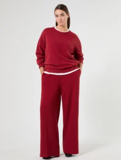Maglia in misto cachemire - BORDEAUX