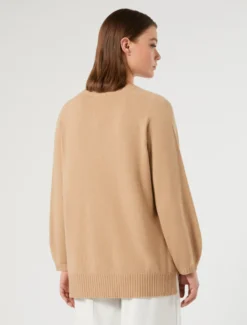 Maglia in misto cachemire - CAMMELLO