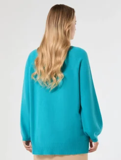 Maglia in misto cachemire - TURCHESE