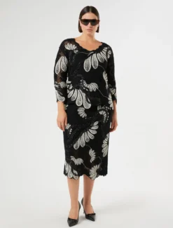 Maglia in misto cotone con ricamo - BIANCO AVORIO