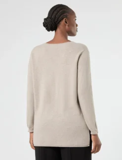 Maglia in puro cachemire - BEIGE