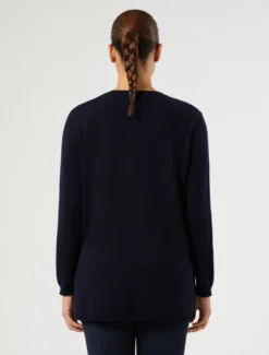 Maglia in puro cachemire - BLU NOTTE