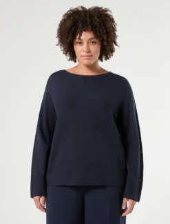 Maglia in puro cotone - BLU NOTTE