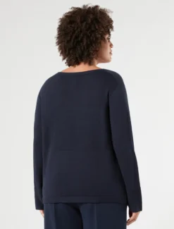 Maglia in puro cotone - BLU NOTTE