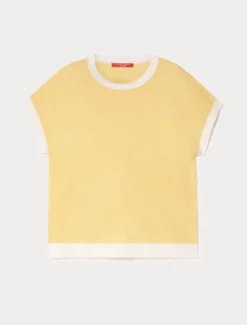 Maglia in seta e cachemire - GIALLO