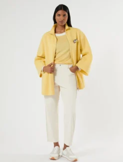 Maglia in seta e cachemire - GIALLO