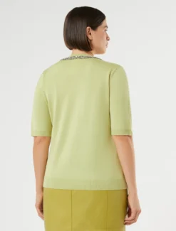 Maglia in seta e cachemire - LIME