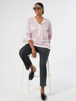 Maglia in seta e cachemire - ROSA