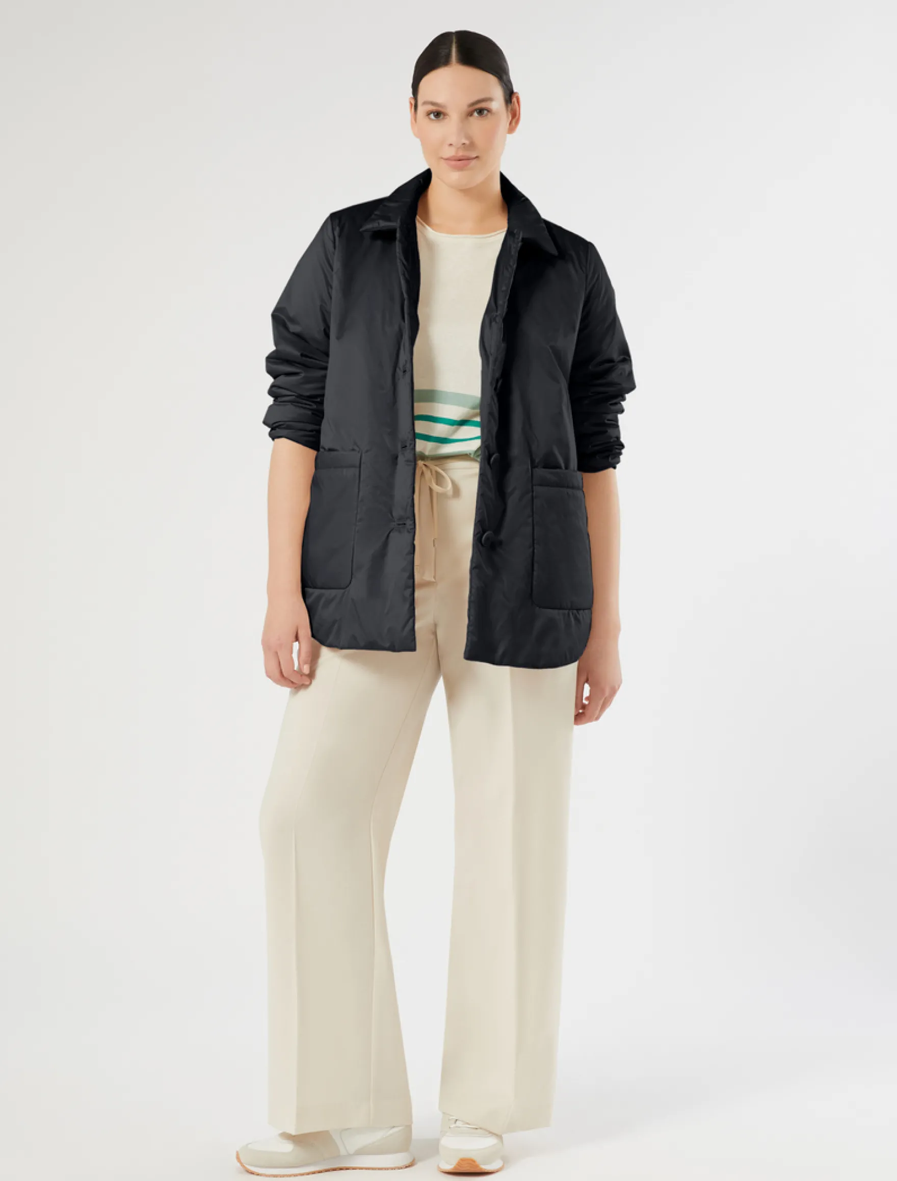 Maglia in seta e cotone - ECRU