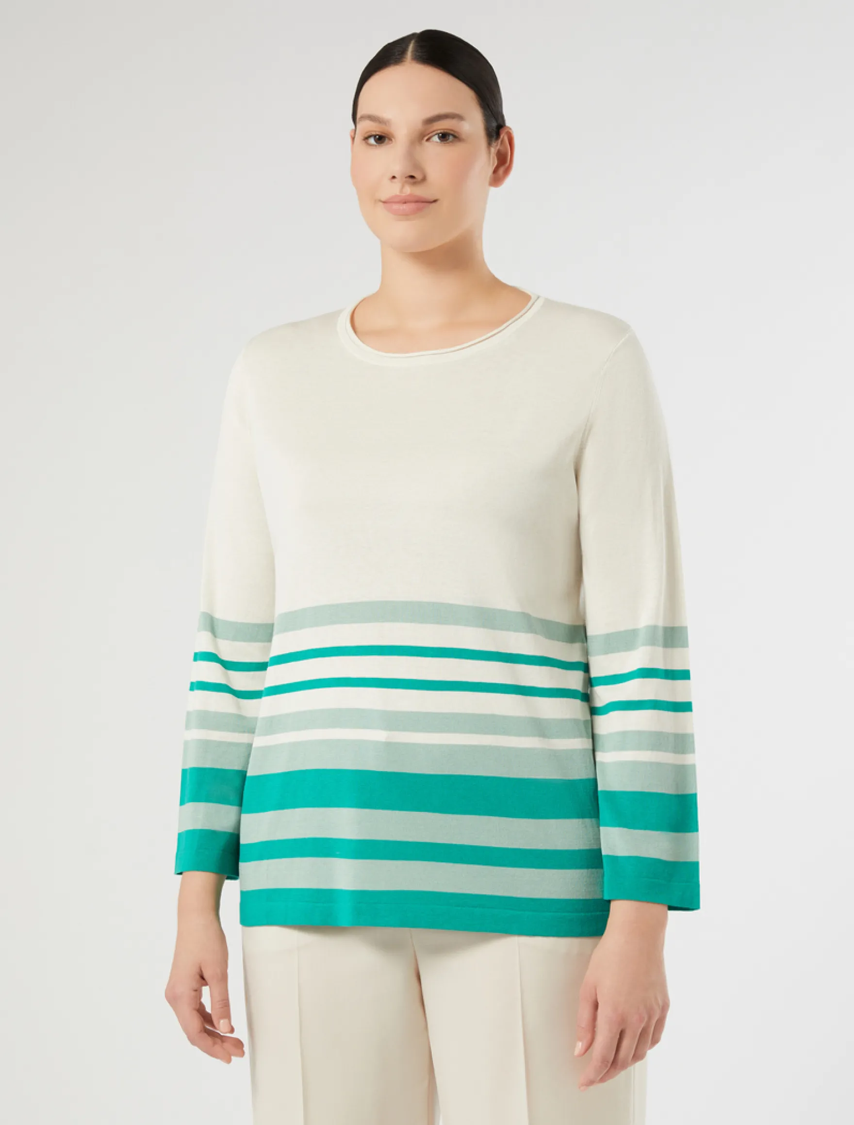 Maglia in seta e cotone - ECRU