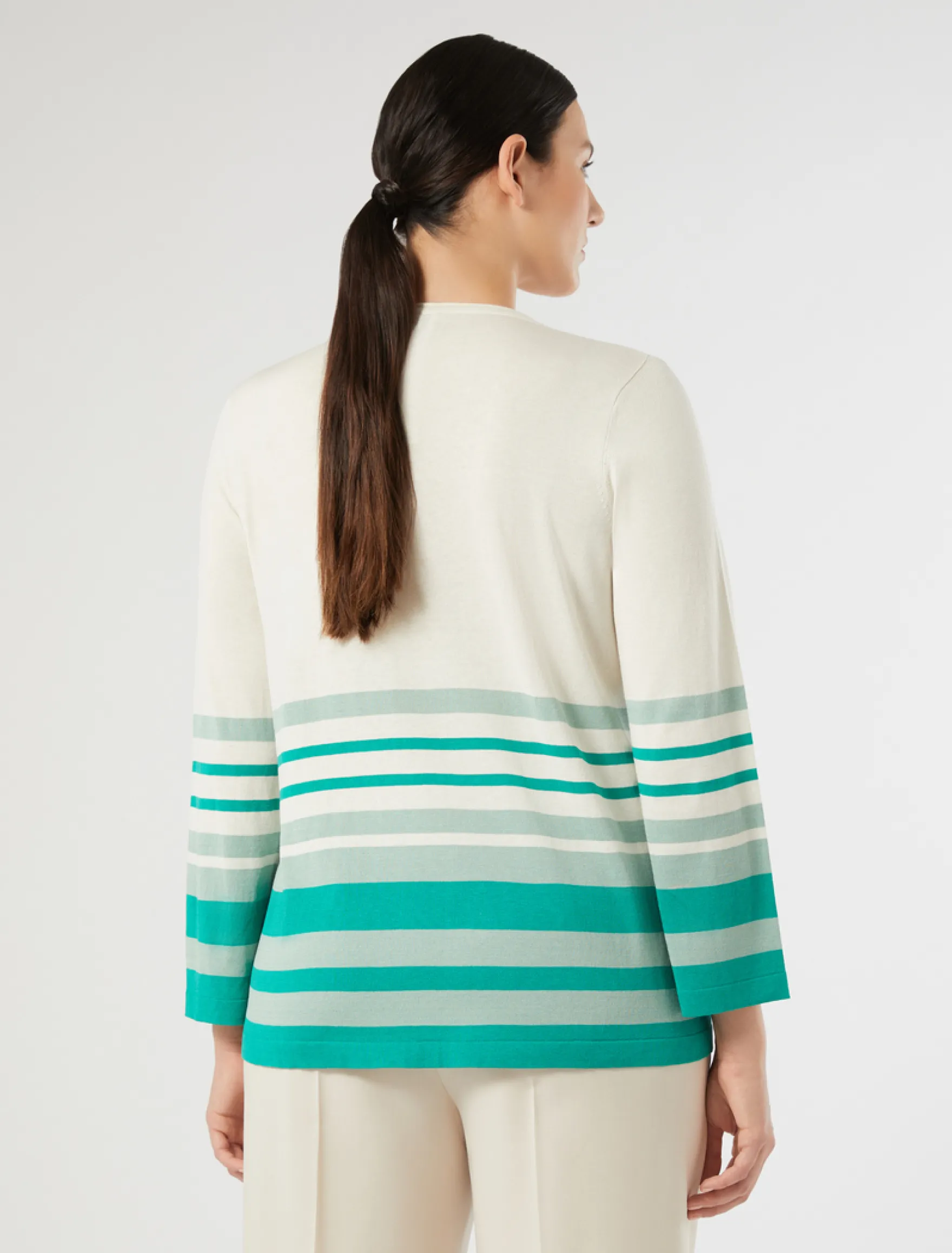 Maglia in seta e cotone - ECRU