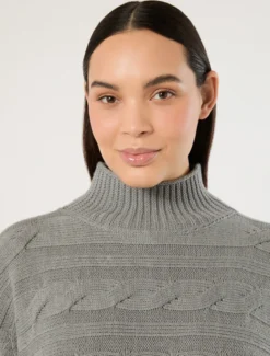Maglia in soffilo di misto lana - GRIGIO MEDIO