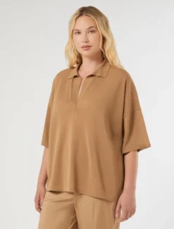 Maglia in viscosa crêpe - BISCOTTO
