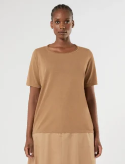 Maglia in viscosa crêpe - BISCOTTO