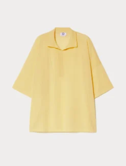 Maglia in viscosa crêpe - GIALLO