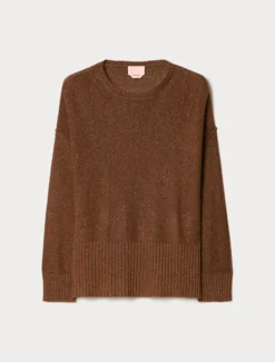 Maglia in viscosa lurex - CARAMELLO