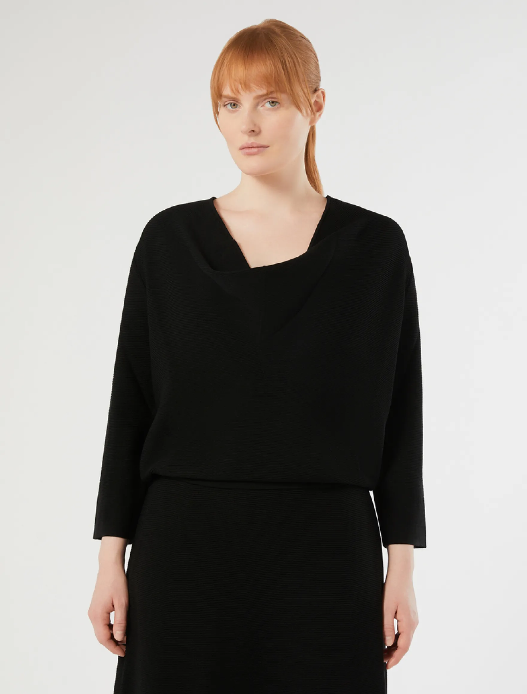 Maglia in viscosa - NERO